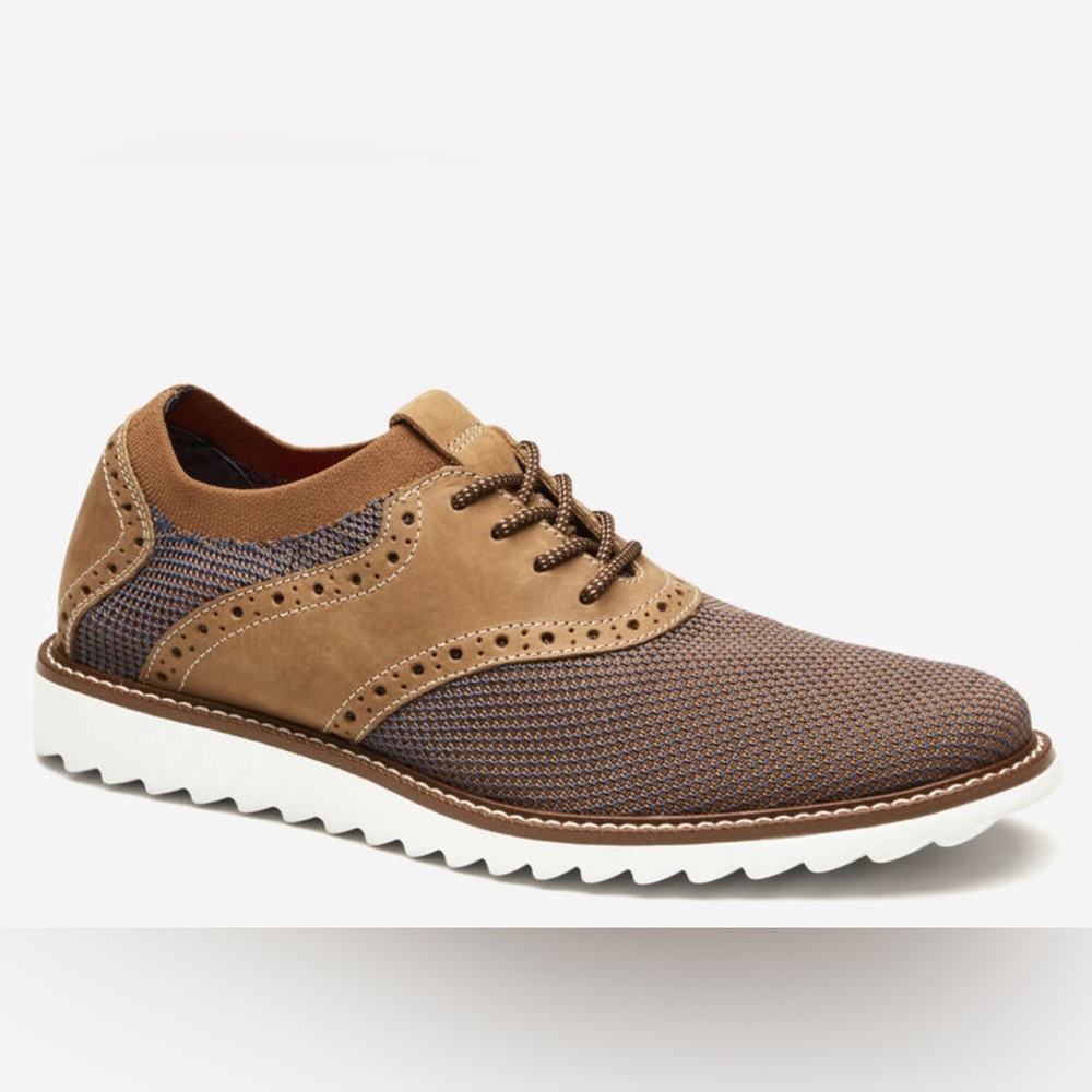 Johnston and Murphy Duncan Saddle Tan 2-Tone Men’s Shoe Size 9.5M
